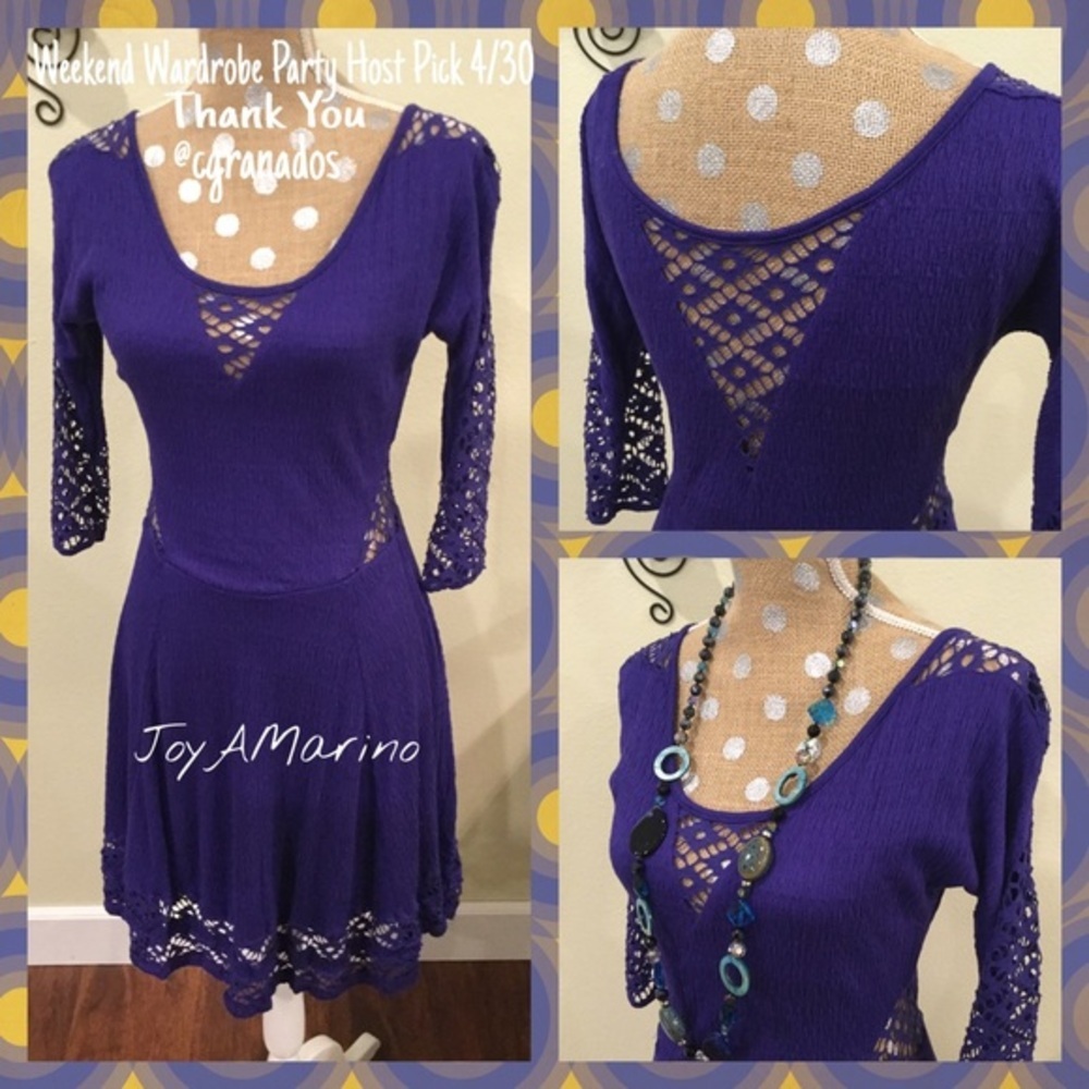Free People Blue Dress size XS & S